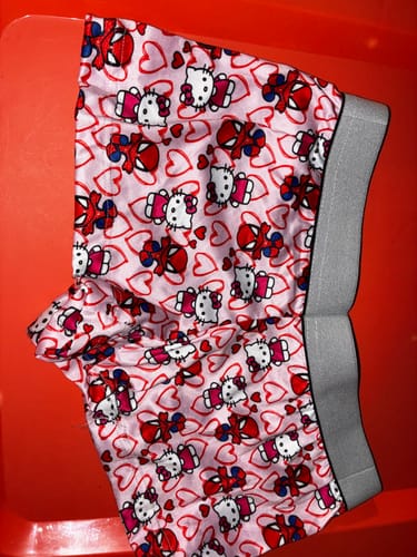 Customer photo review of Spiderkitty pink boxer and boxer couples matching underwear