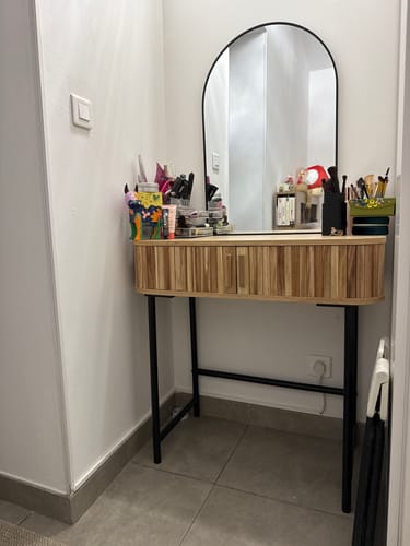 Customer photo review of NAGANO - Console 2 portes en frêne et metal
