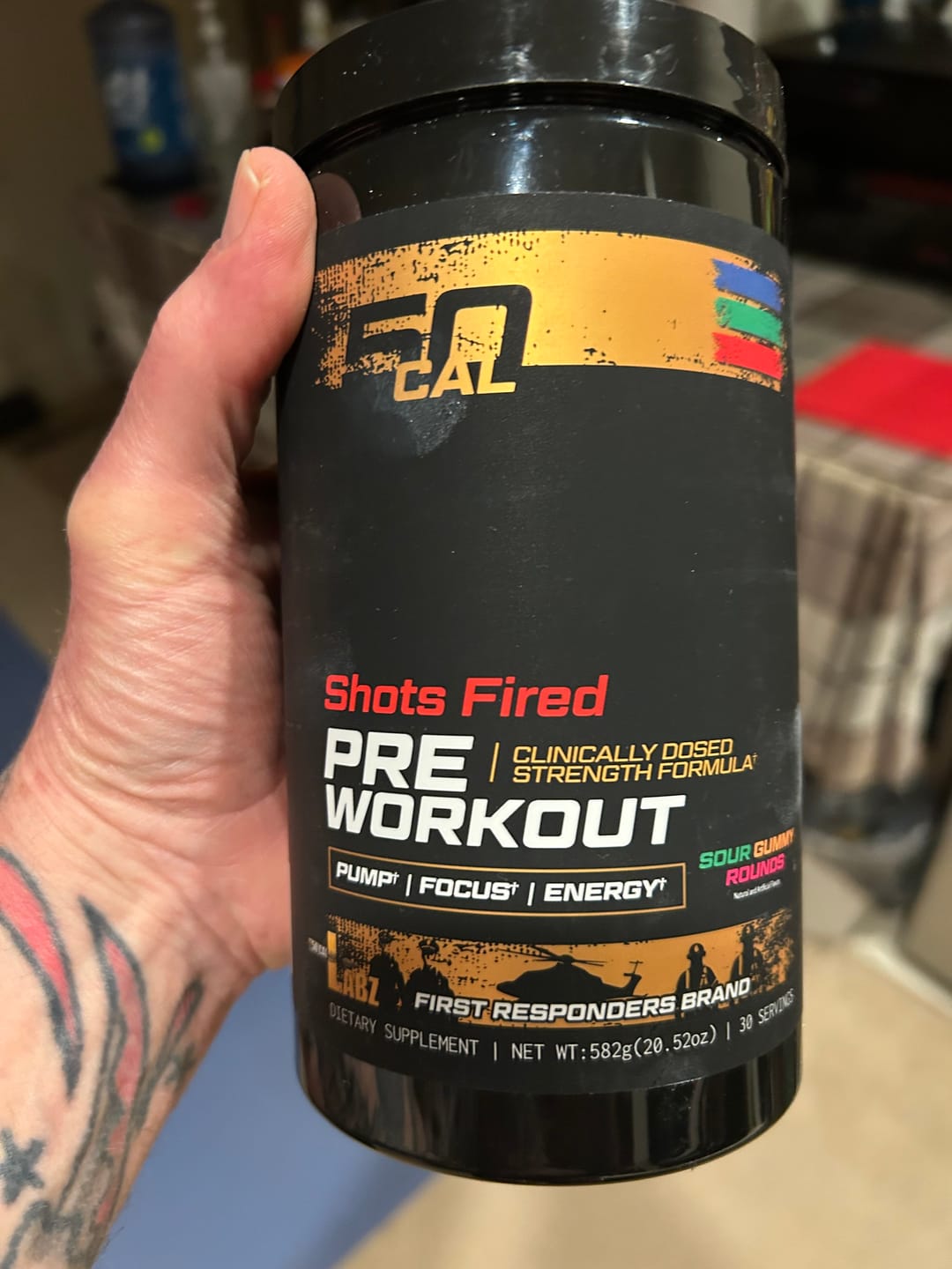 Customer photo review of PreWorkout Stack