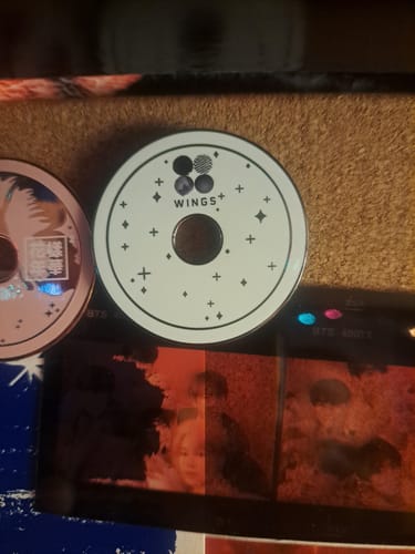Customer photo review of BTS Anthology CD Enamel Pins Collection Part Two