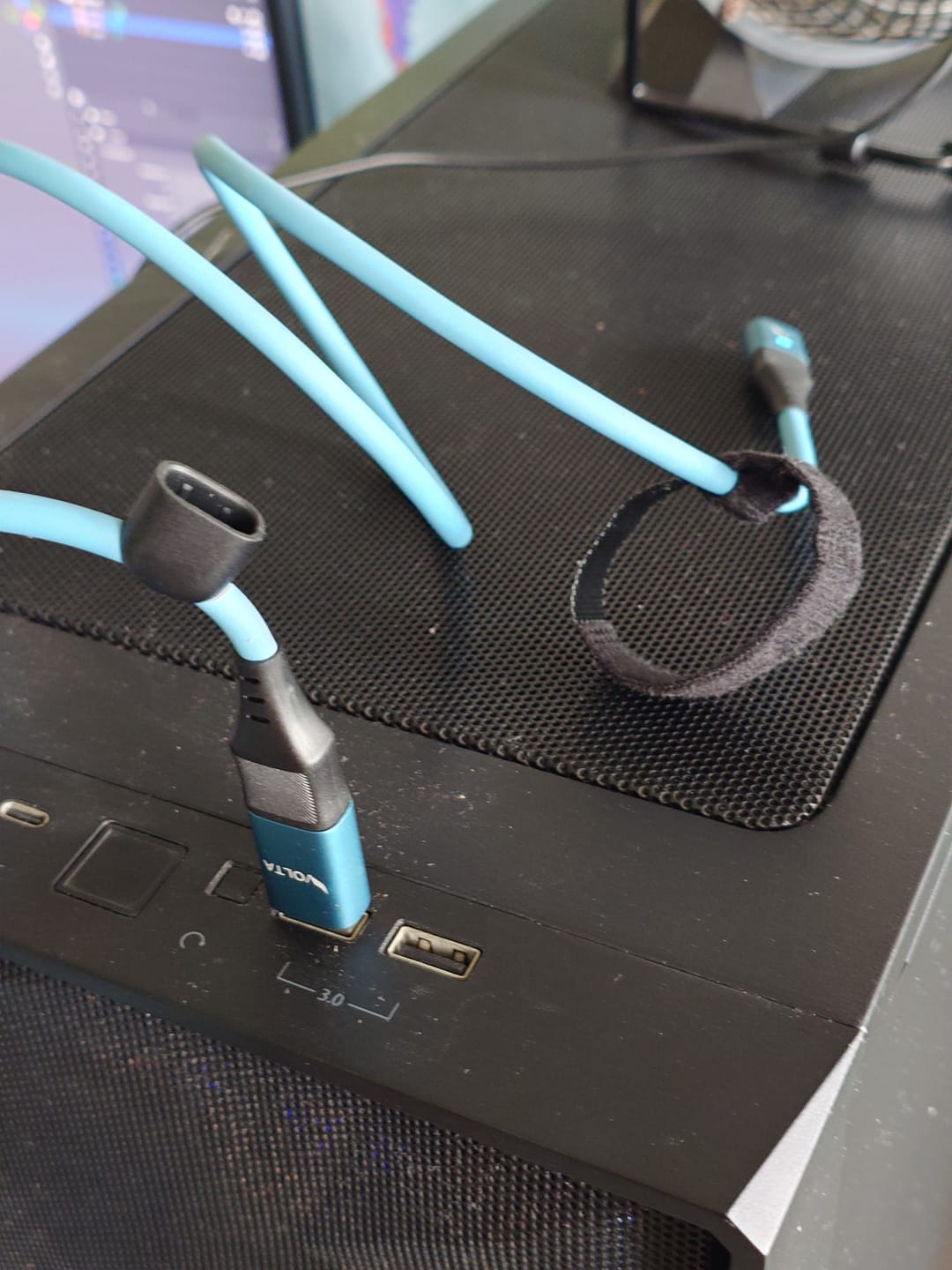 Customer photo review of Volta MAX Cable - (Nylon Braided)