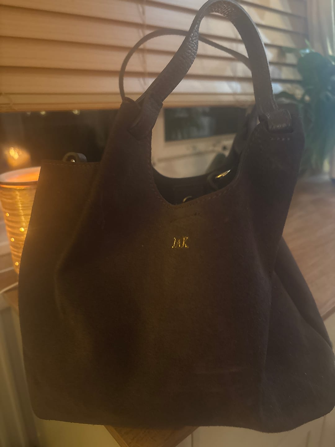 Customer photo review of Suede Little Lily Tote Bag