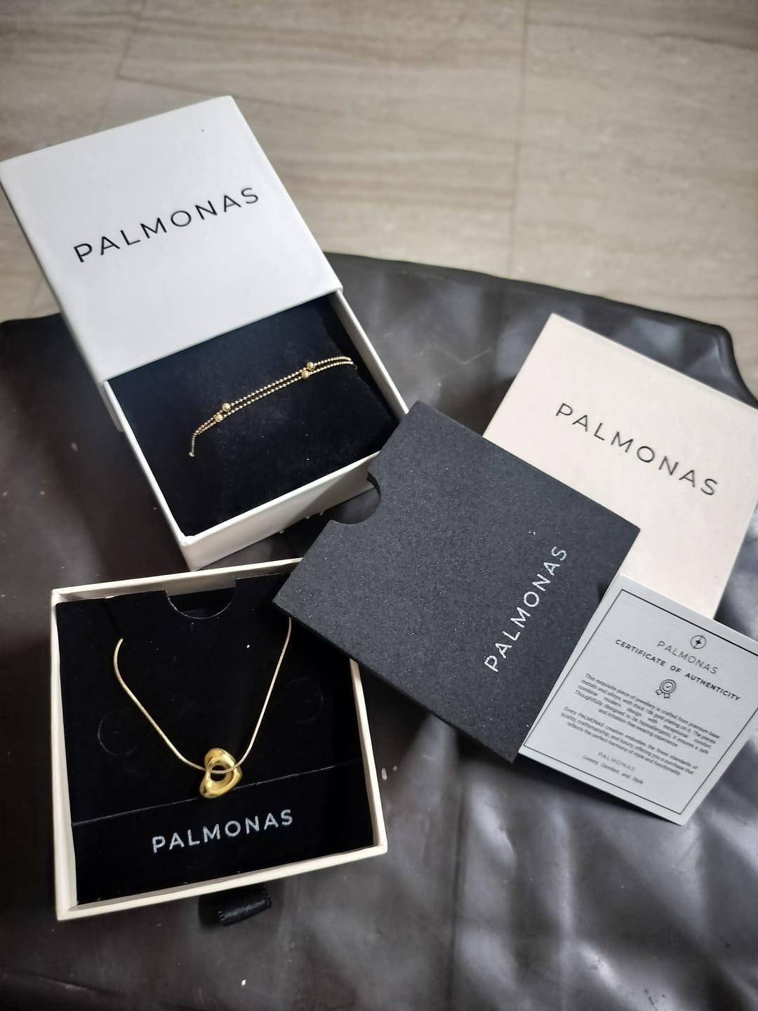 Customer photo review of Delicate Bead Chain Bracelet