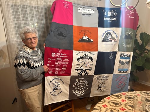 Customer photo review of Classic T-Shirt Blanket