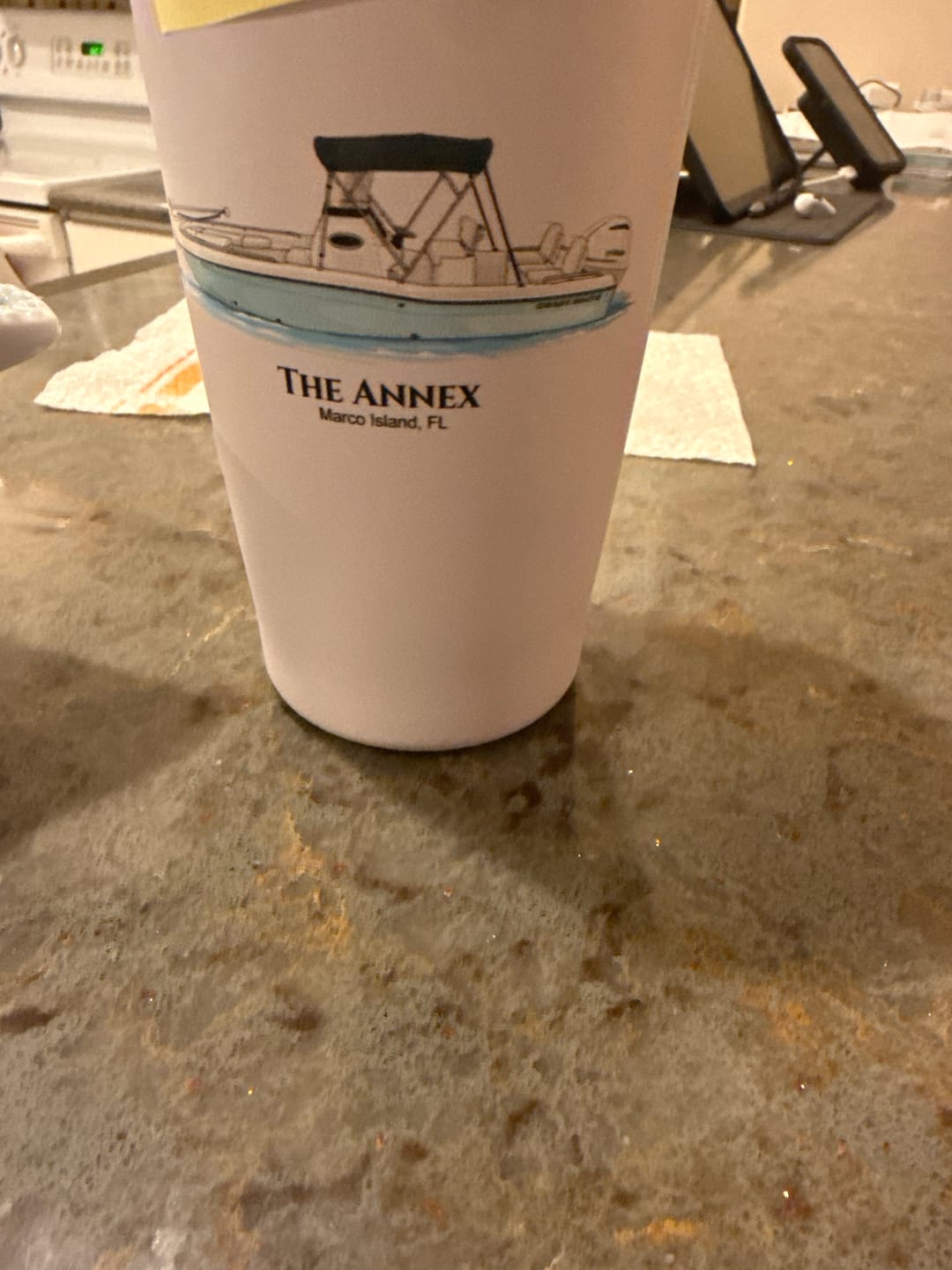 Customer photo review of Custom 20 oz. Stainless Steel Boat Tumbler
