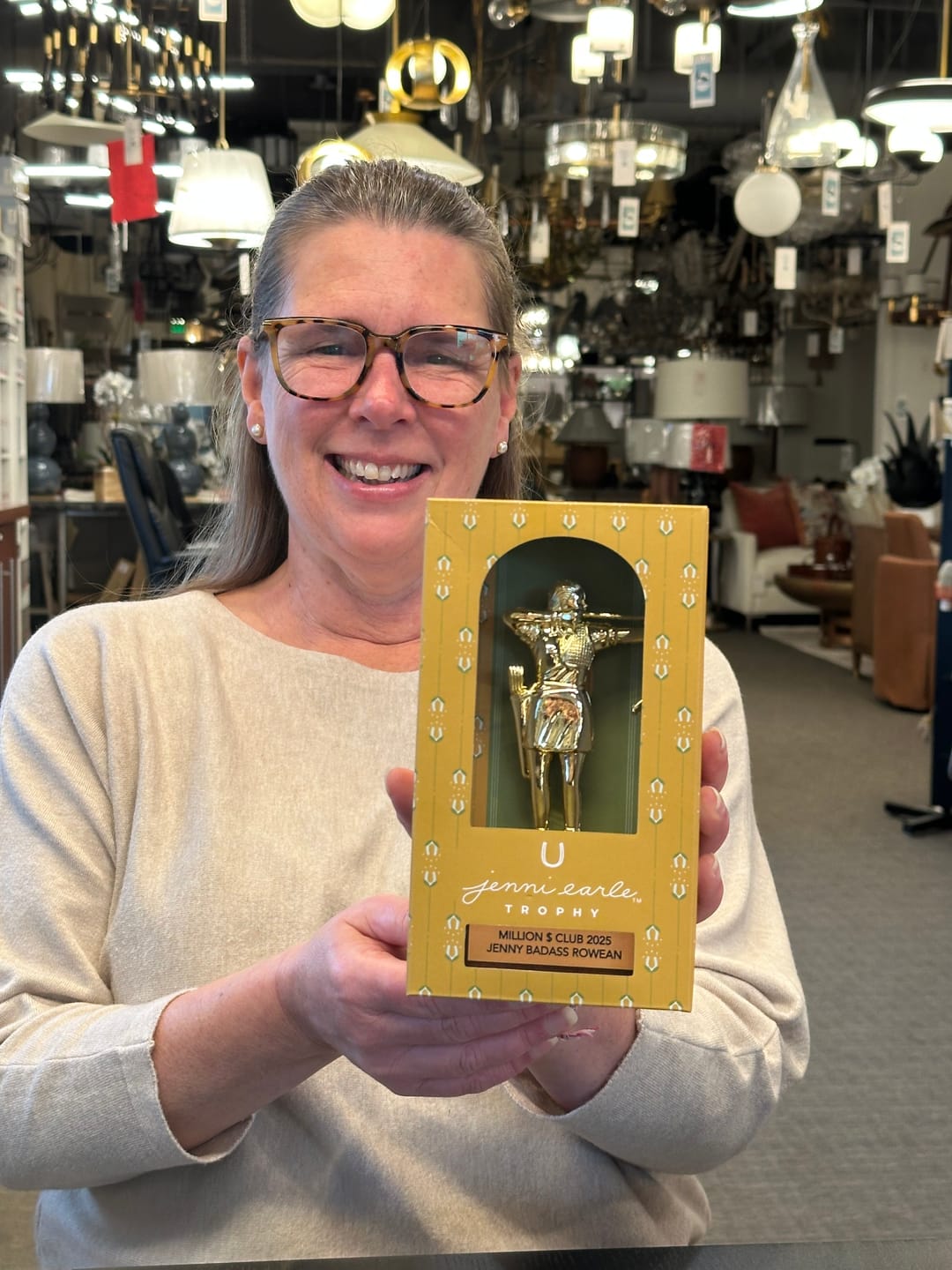 Customer photo review of custom trophy
