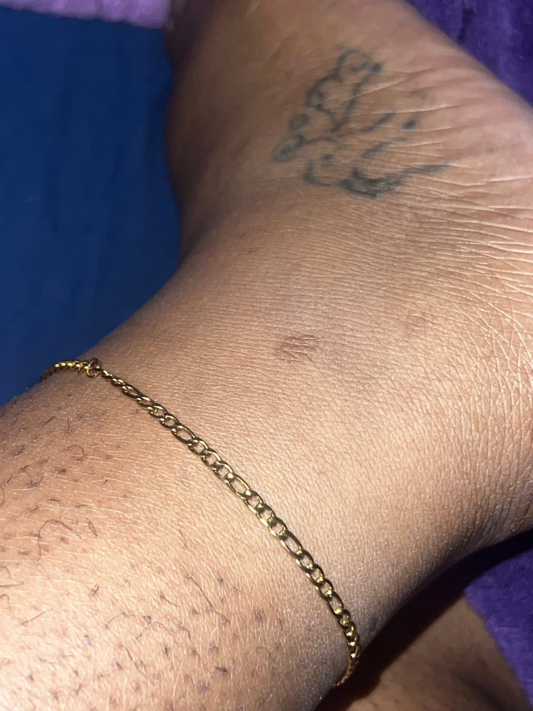 Customer photo review of Figaro Anklet - 3mm