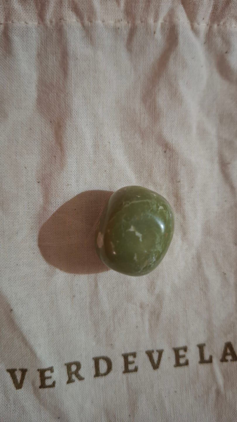 Customer photo review of Jade verde Rodado | Abundancia - Buena Suerte