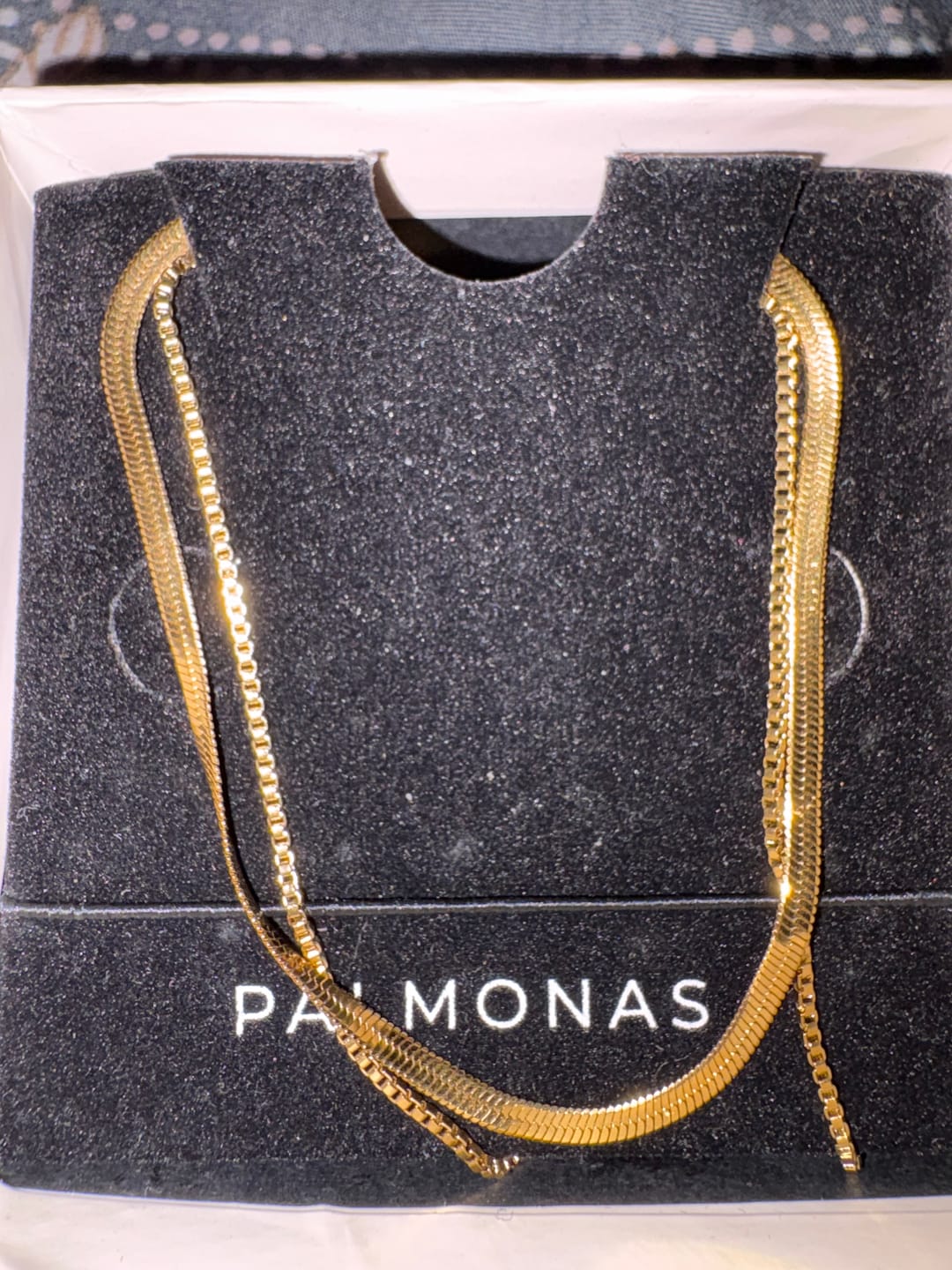 Customer photo review of Double Chain Delight Necklace