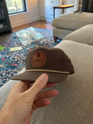 Customer photo review of Custom Leather Patch Rope Hat - Richardson 256P UMPQUA