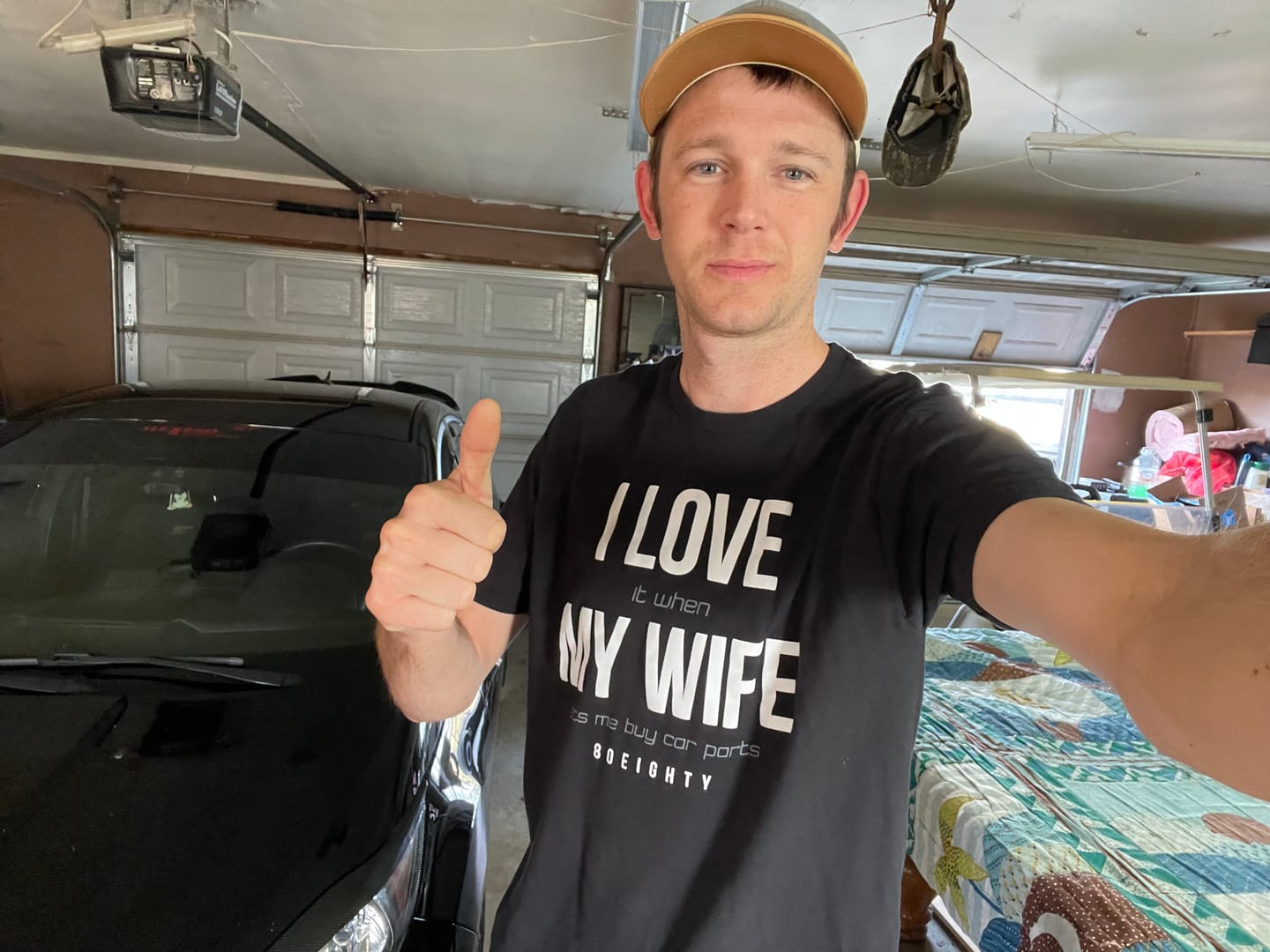 Customer photo review of 80Eighty® Love My Wife Shirt