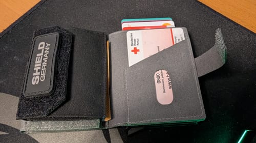 Customer photo review of Tactical Wallet Münzfach - Schwarz
