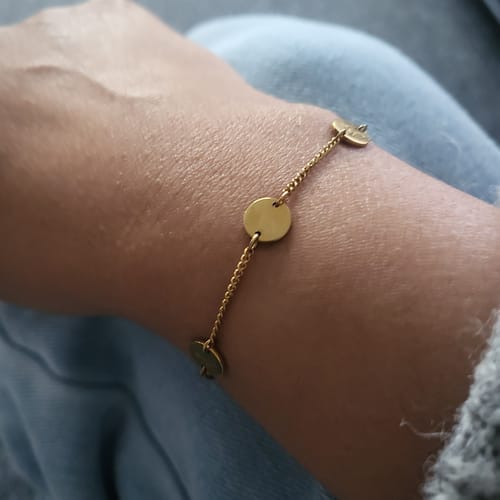 Customer photo review of Happiness Bracelet | Patience, Gratitude & Trust (in God)
