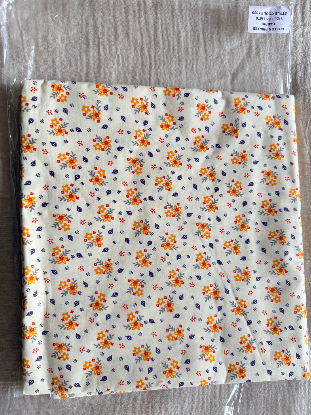 Customer photo review of FREE Christmas Gift: 3 Metres Printed 100% Cotton