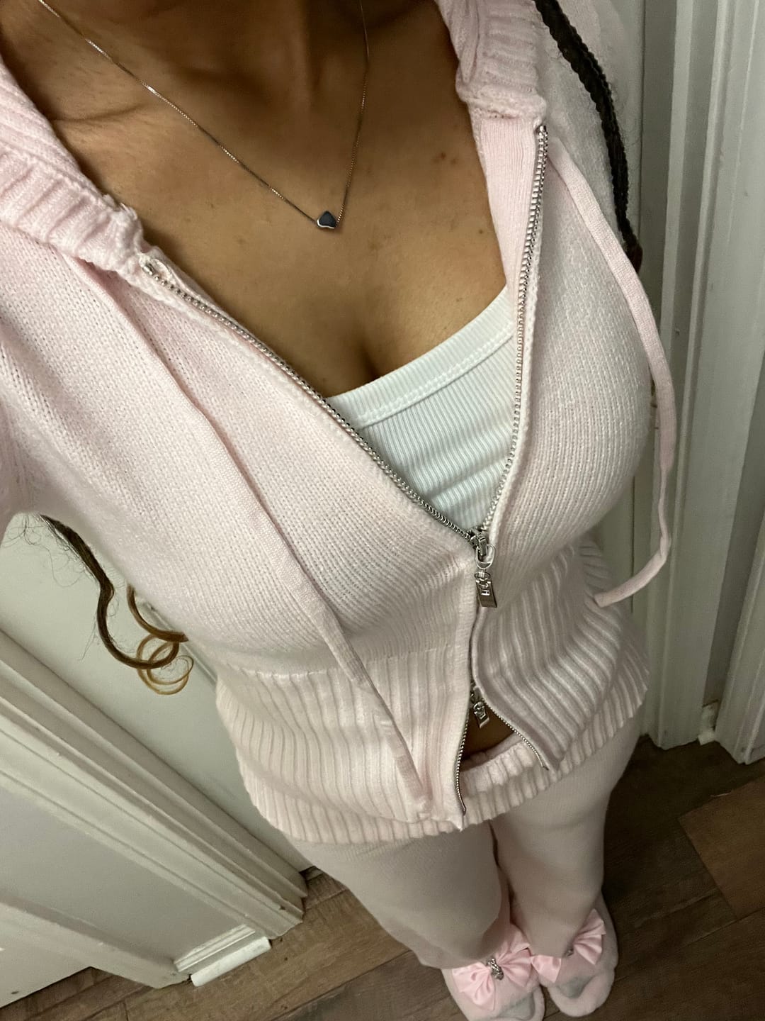 Customer photo review of That Girl Rib Knit Set (Baby Pink)