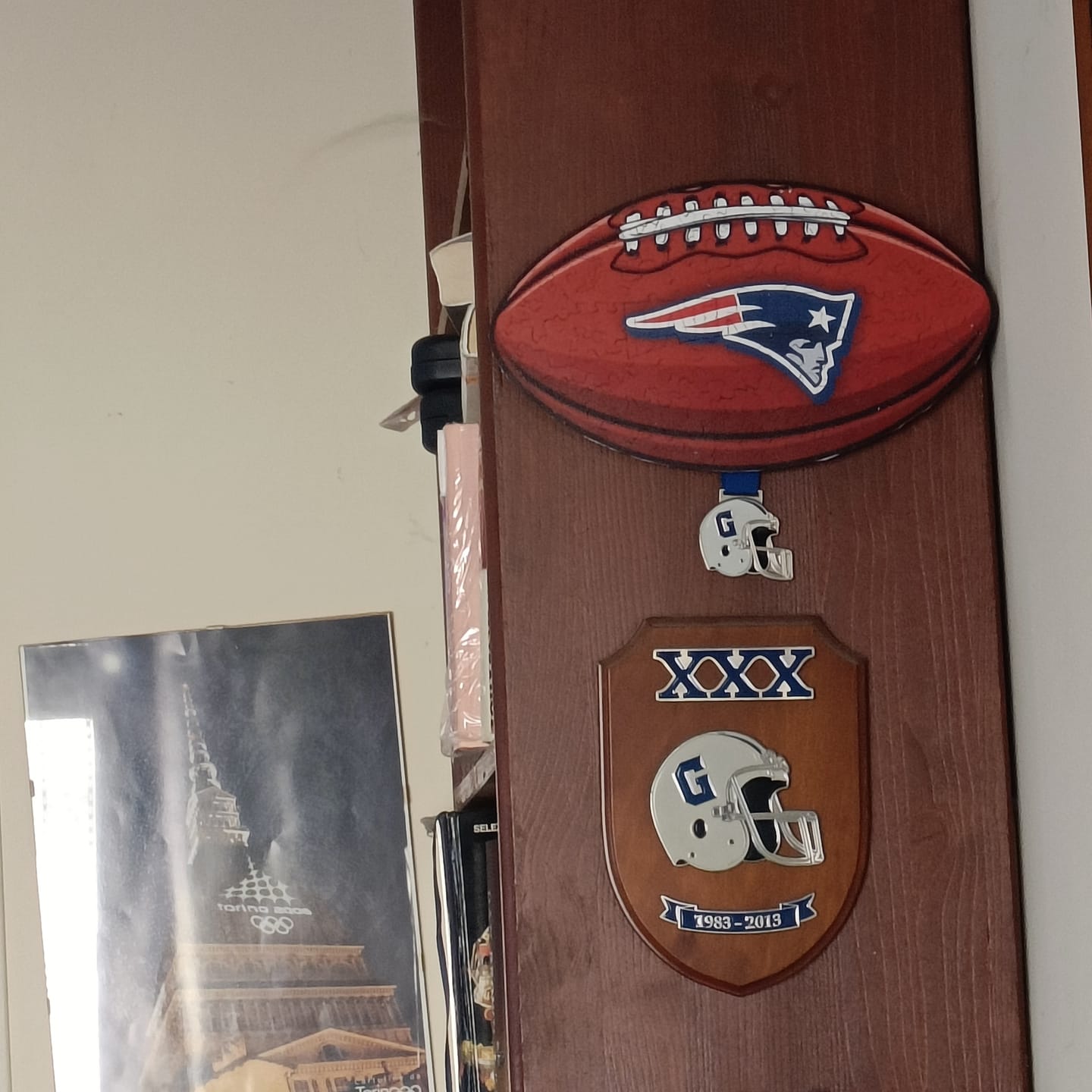 Customer photo review of Palla New England Patriots™ - Puzzle di Legno