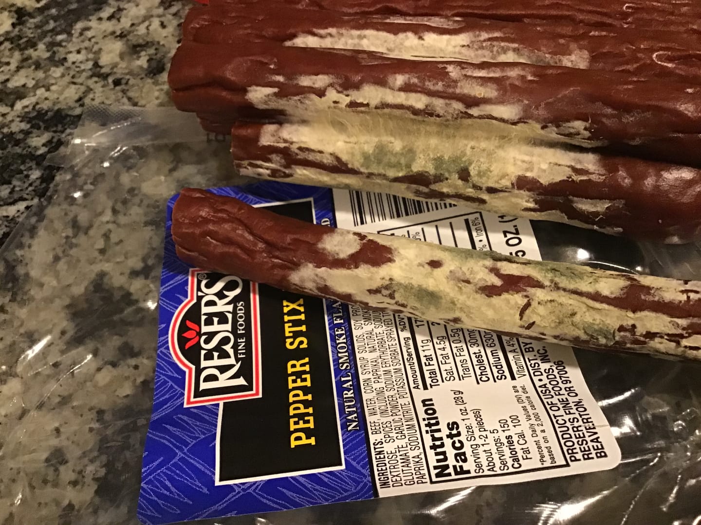 Customer photo review of Reser's Smoked Pepperoni Sticks 5 oz. / 12 ct. Case