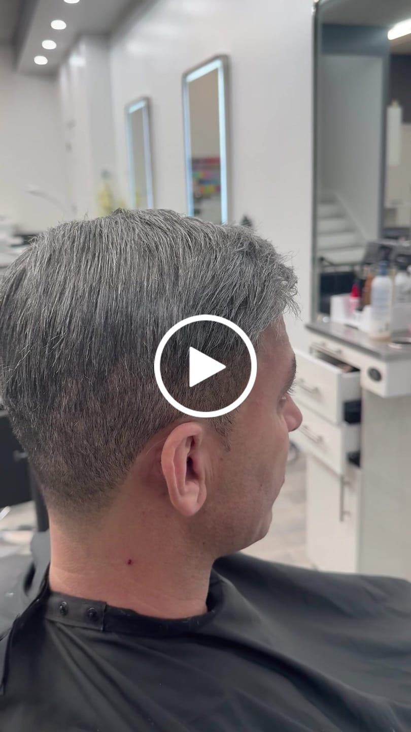 Customer video review of Men Hair Pieces Victor|V-loop 0.06-0.08mm Ultra-thin skin base