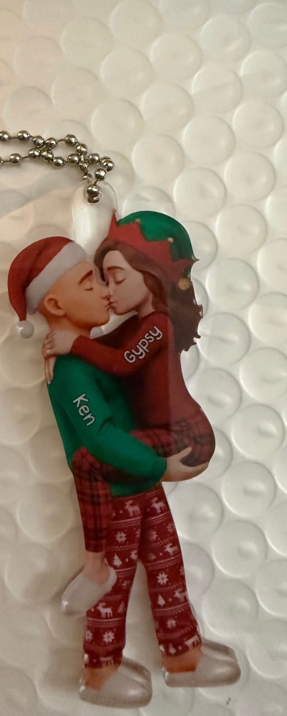 Customer photo review of Christmas Gifts For Husband And Wife - Personalized Acrylic Ornament