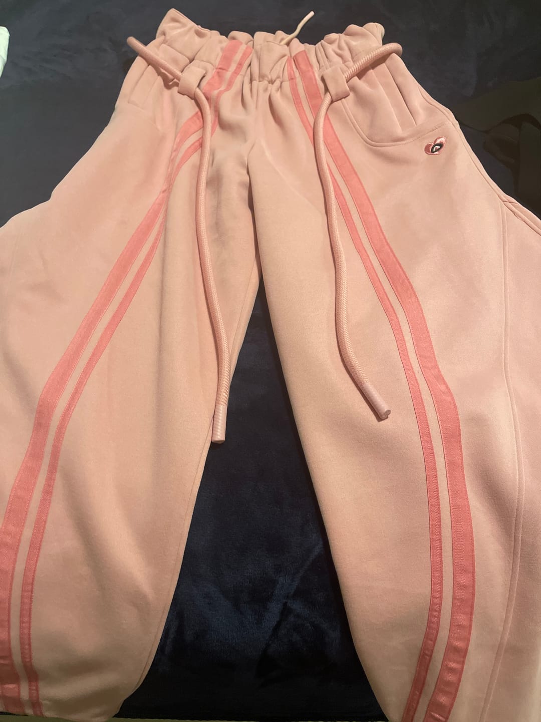 Customer photo review of Aelfric Eden Stripe Super Baggy Barrel Sweatpants