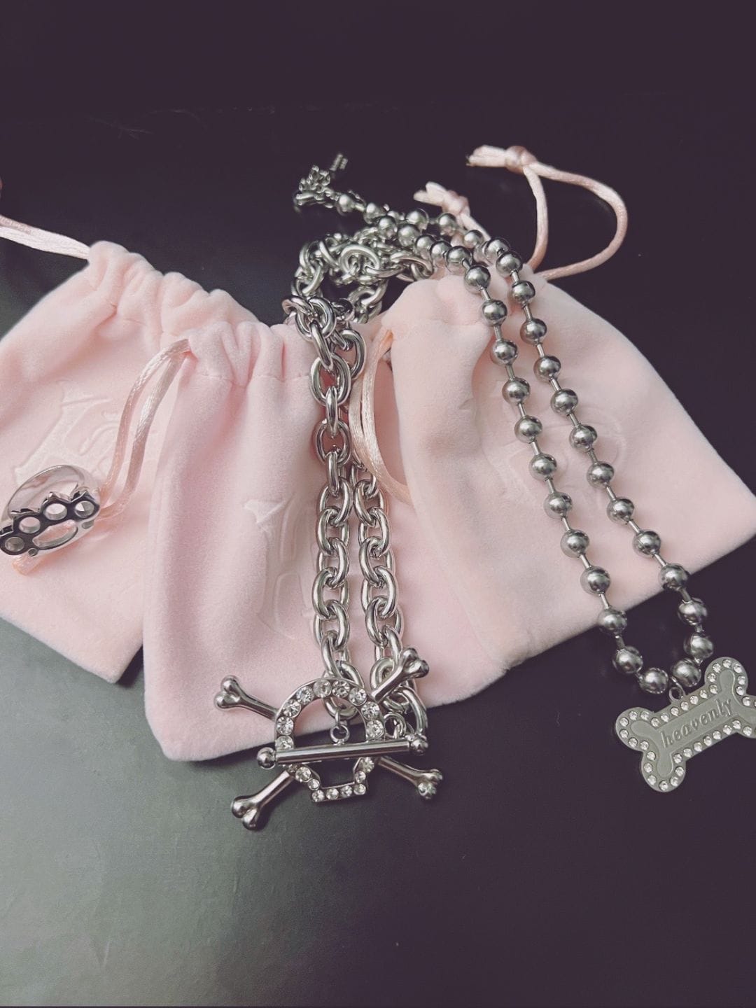 Customer photo review of Deathwish Necklace