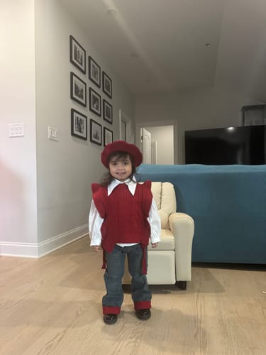 Customer photo review of Spring Fashion Suit Baby Girl Three Piece Set