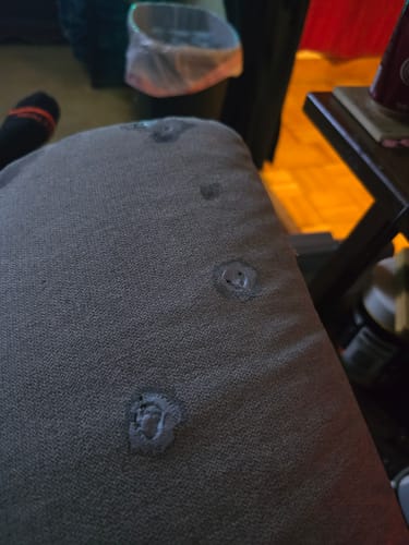 Customer photo review of Fabric Paint -- Light Grey