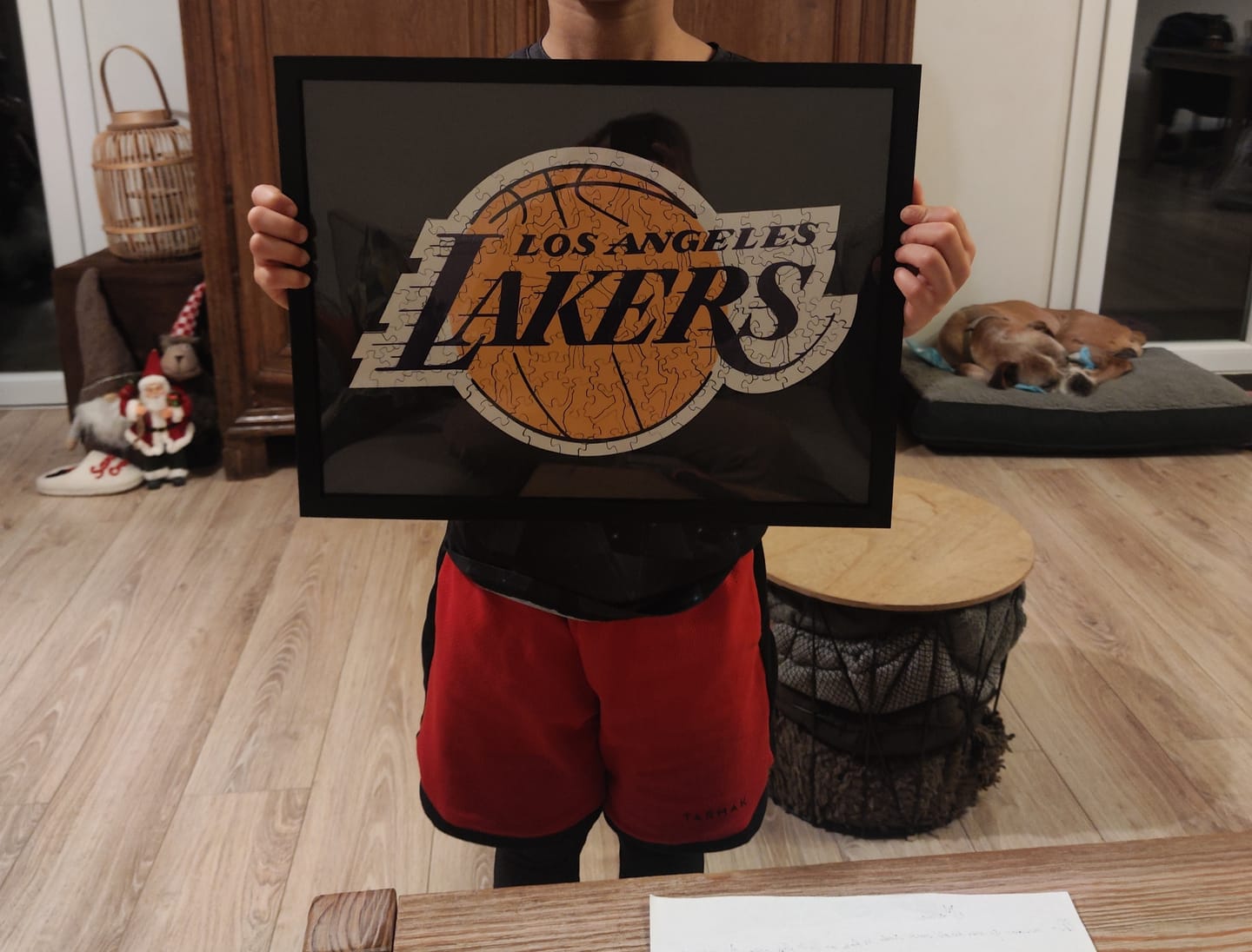 Customer photo review of Los Angeles Lakers™ - Puzzle en Bois