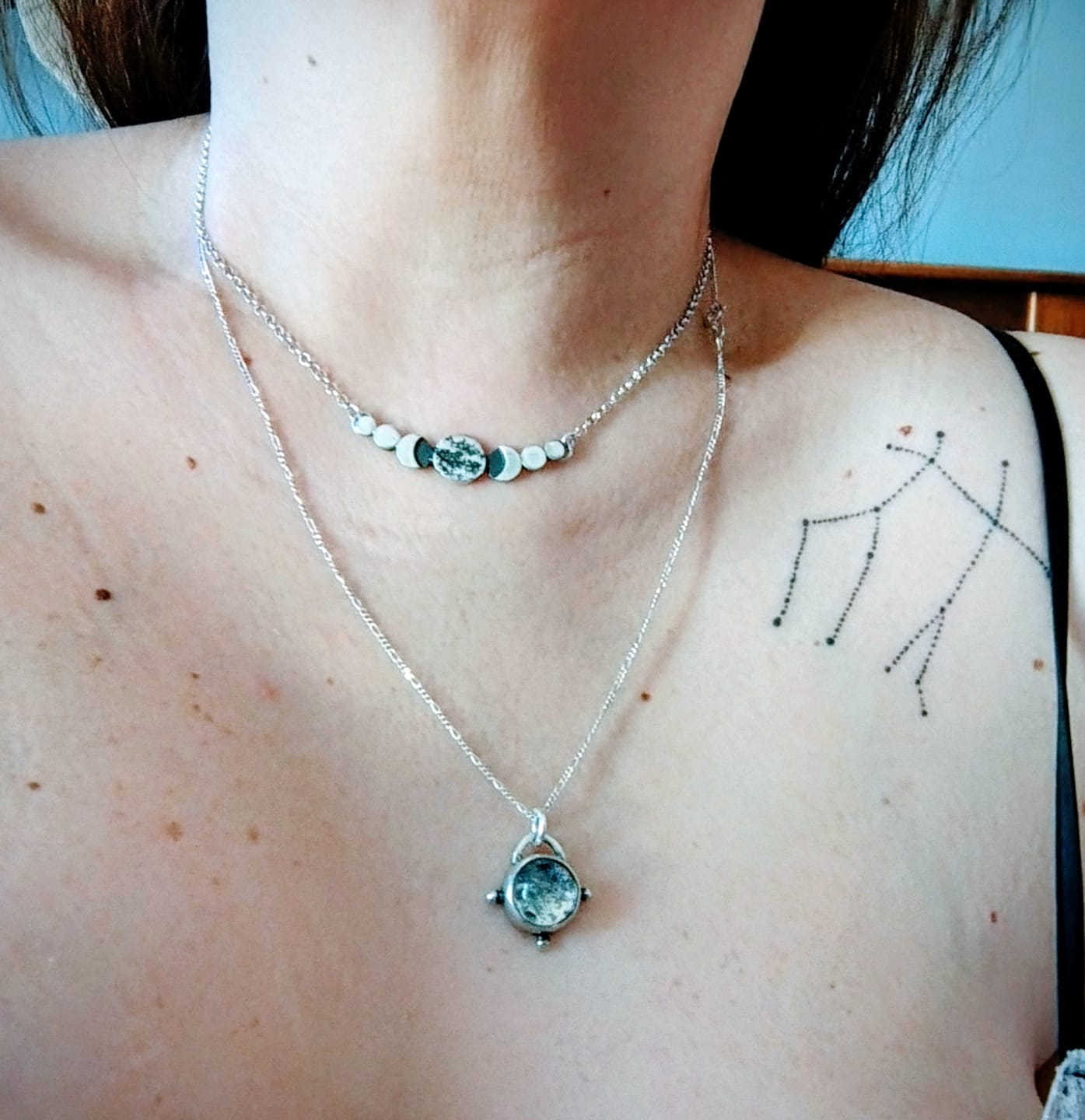 Customer photo review of Colgante Lunita Crater Caleidoscopio