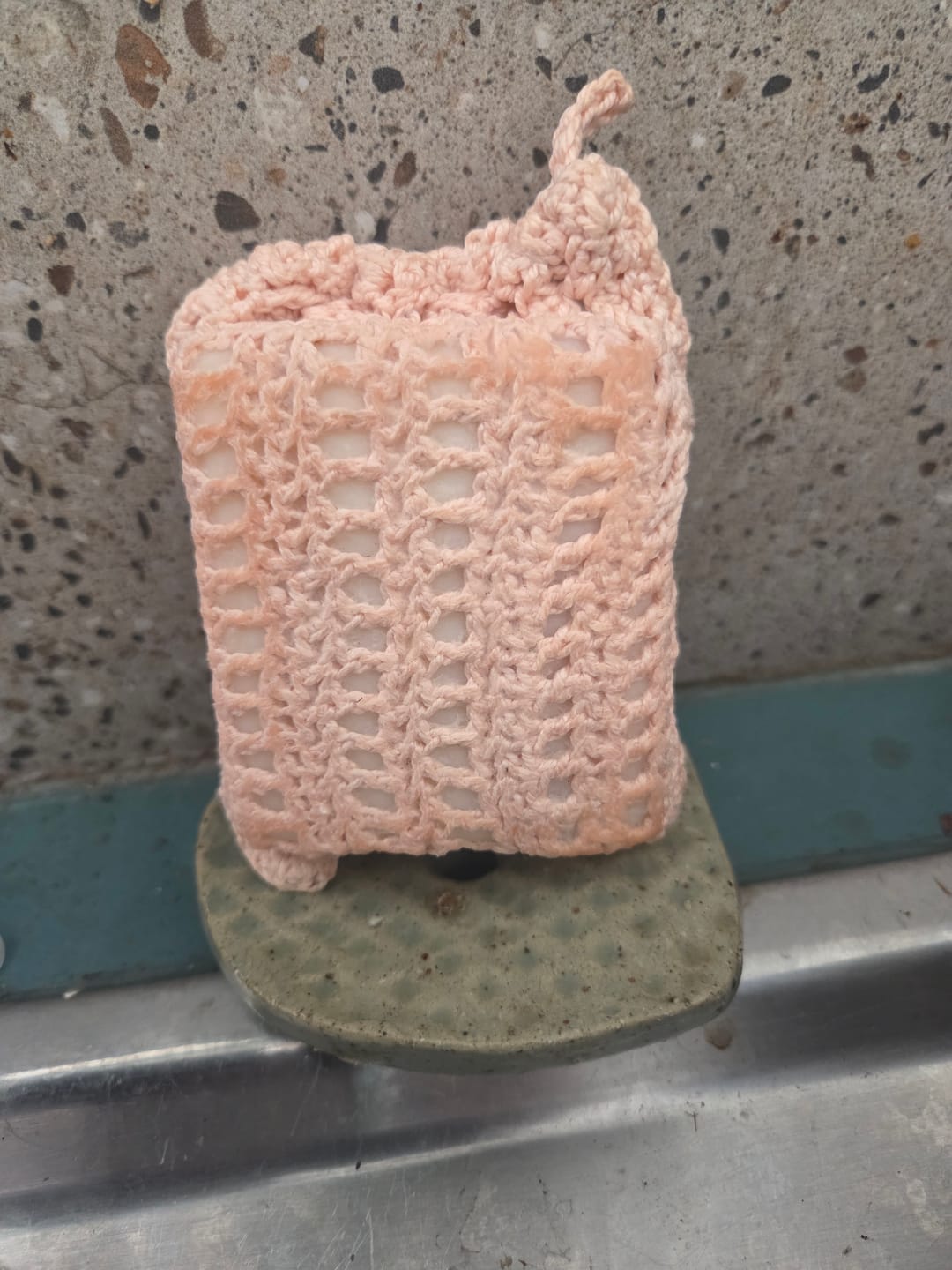 Customer photo review of Dishwashing Soap Bar (Lemon Myrtle)