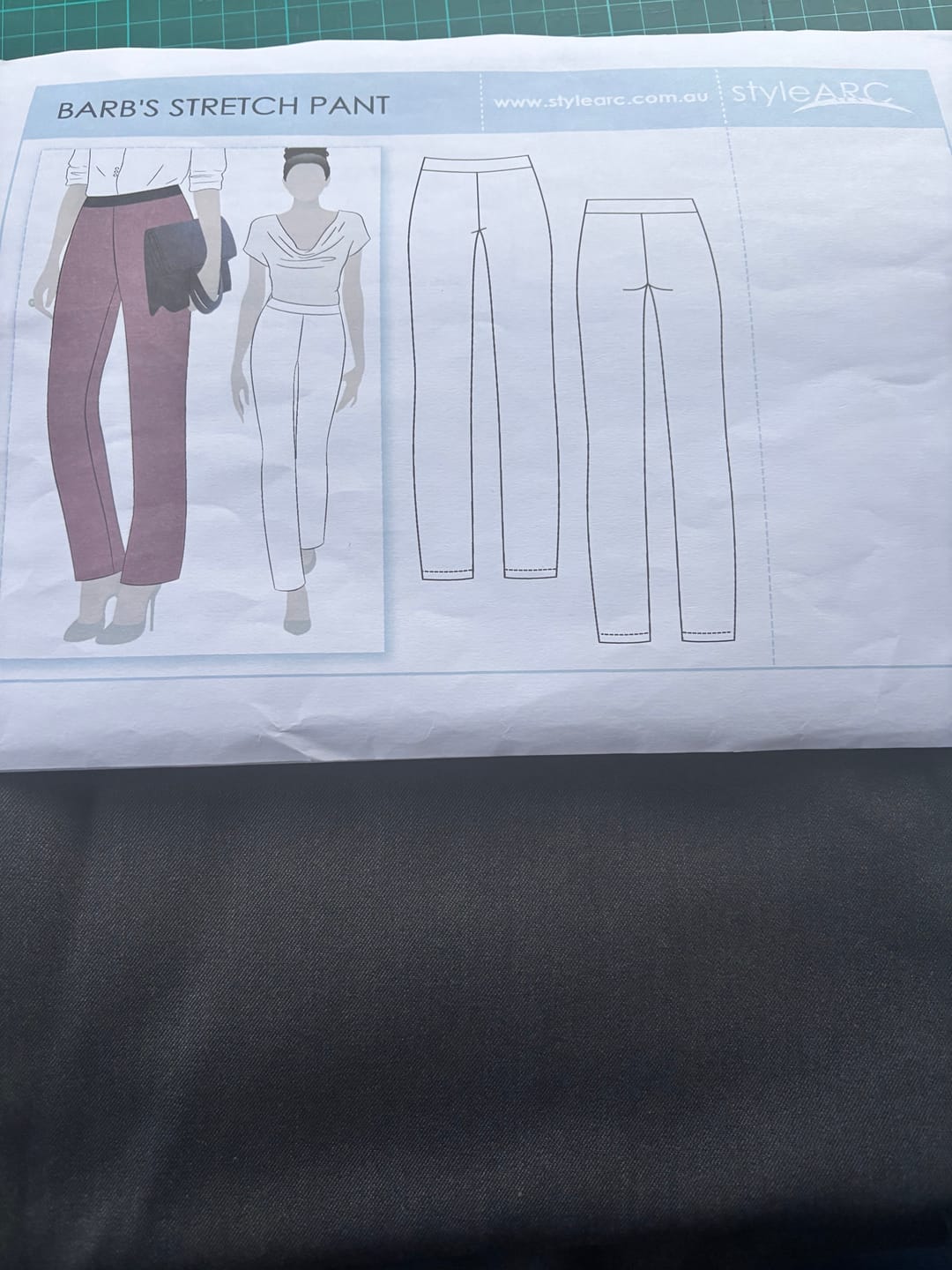 Customer photo review of Soft Wool Touch Stretch Suiting Fabric
