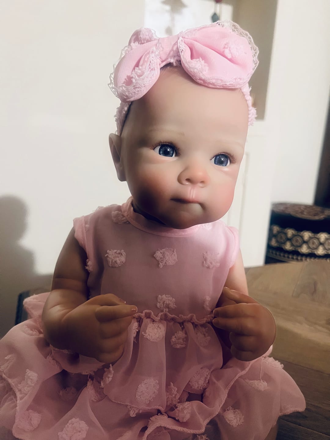 Customer photo review of Bambola reborn full silicone vinile altamente realistica - BETTIE