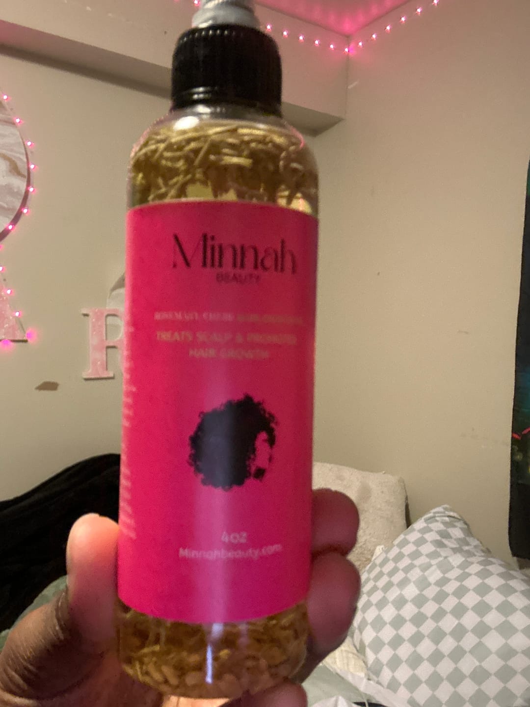 Customer photo review of Herbal Hair Growth Oil