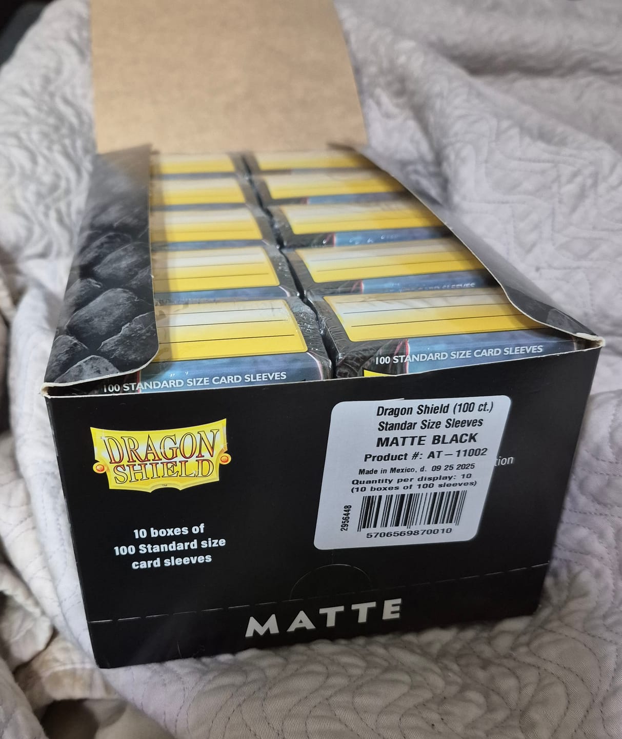 Customer photo review of Dragon Shield Display Case – Premium Card Storage & Protection