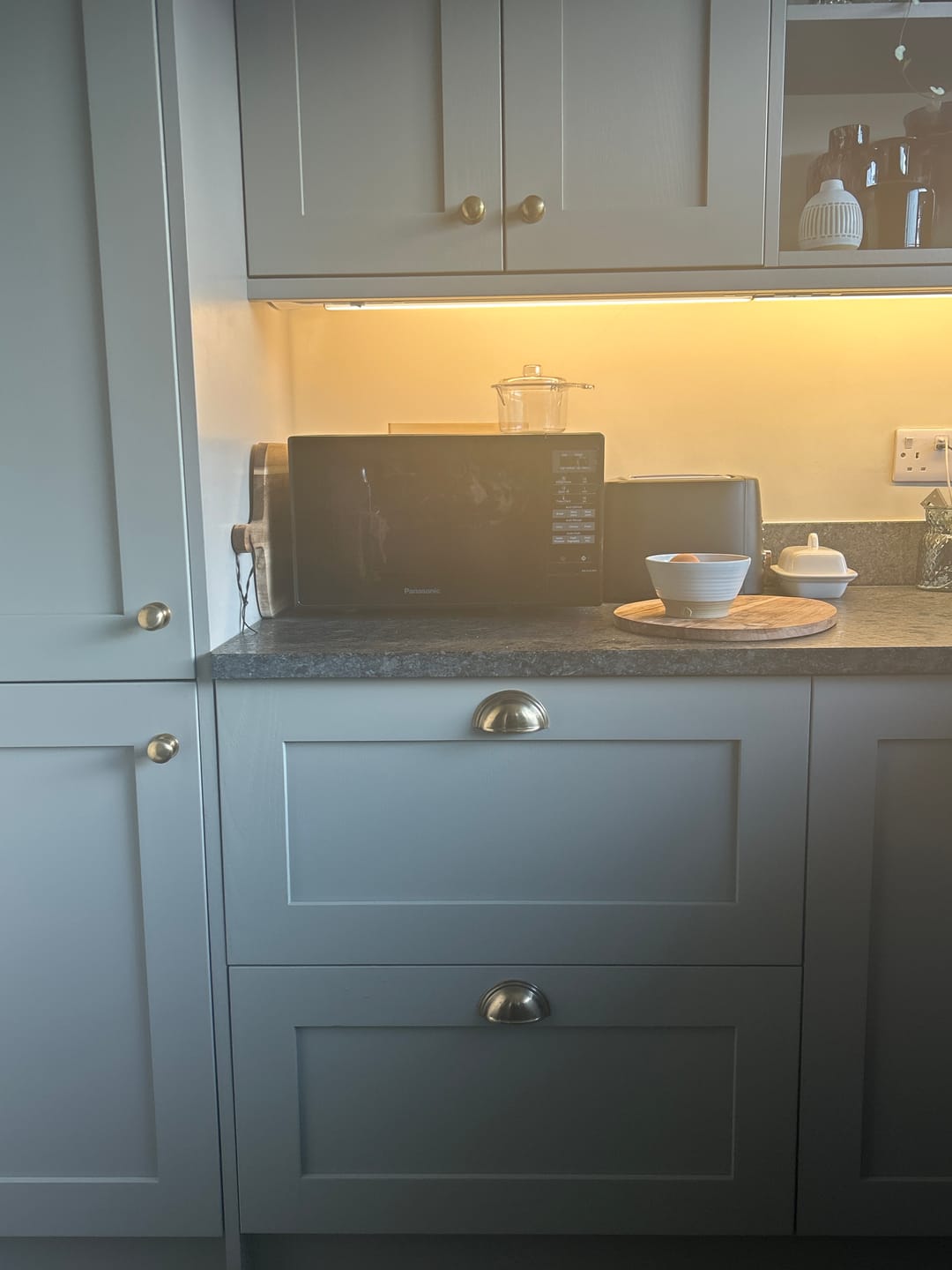 Customer photo review of Shropshire Aged Brass Cupboard Handles