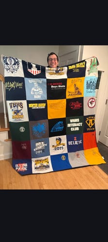 Customer photo review of Classic T-Shirt Blanket