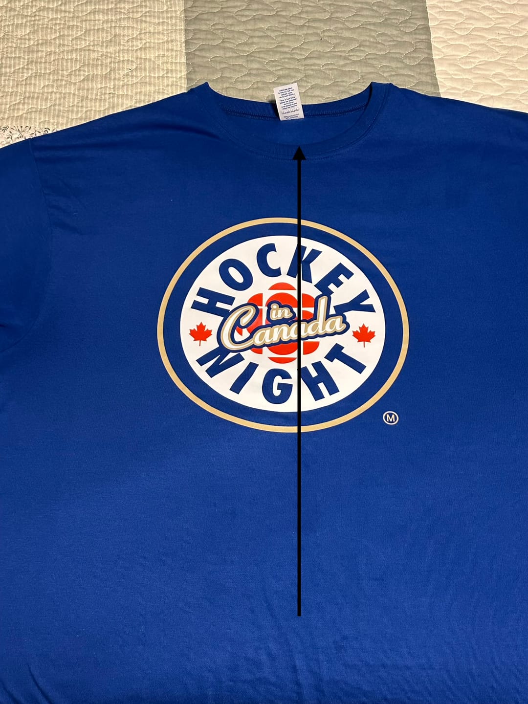 Customer photo review of Hockey Night in Canada T-shirt