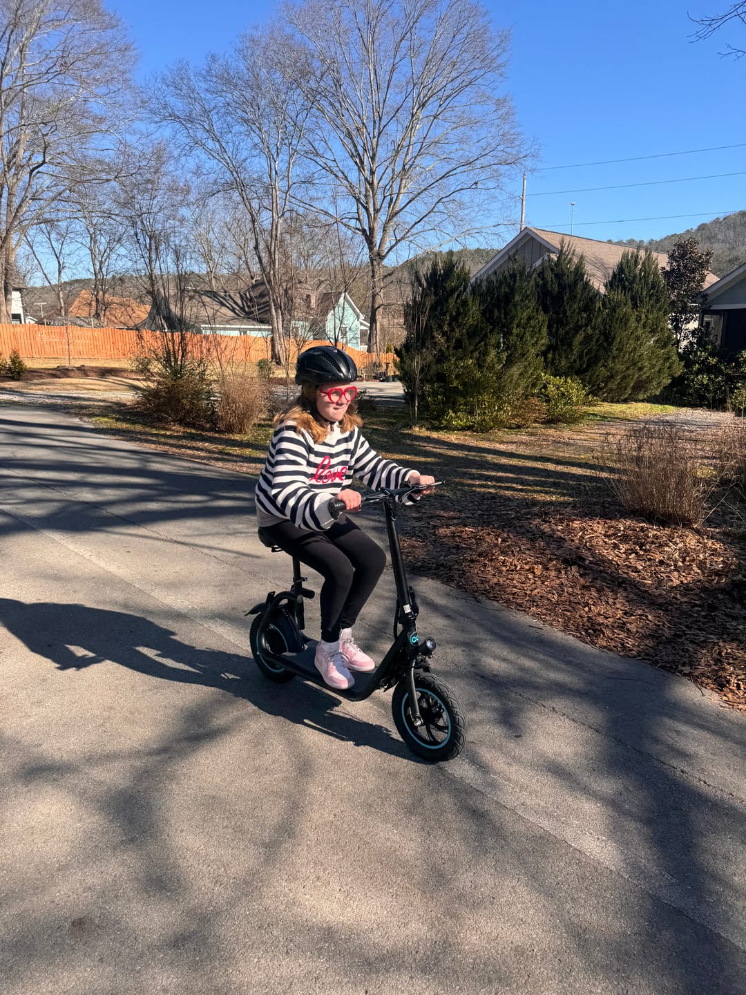 Customer photo review of Gyroor 450W C1 Electric Scooter with Seat & Carry Basket
