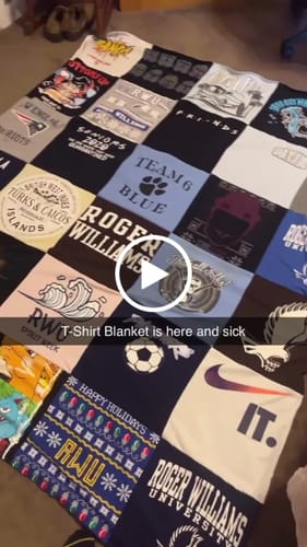 Customer video review of Classic T-Shirt Blanket
