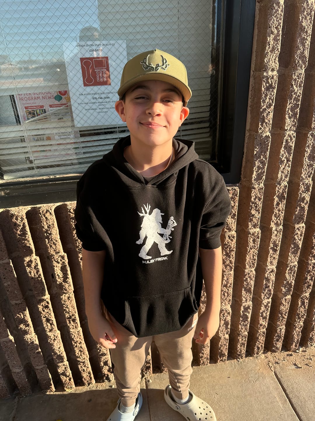 Customer photo review of Stacked Logo Tee