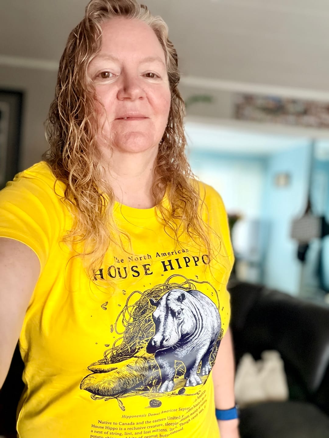 Customer photo review of North American House Hippo T-shirt