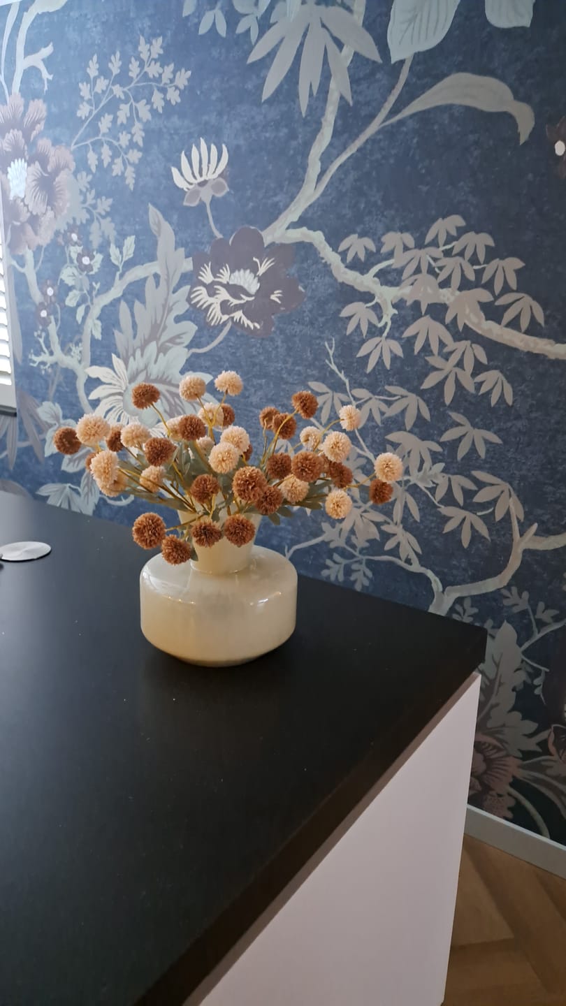 Customer photo review of Zijden Kiku Bloemen - Crème Mix