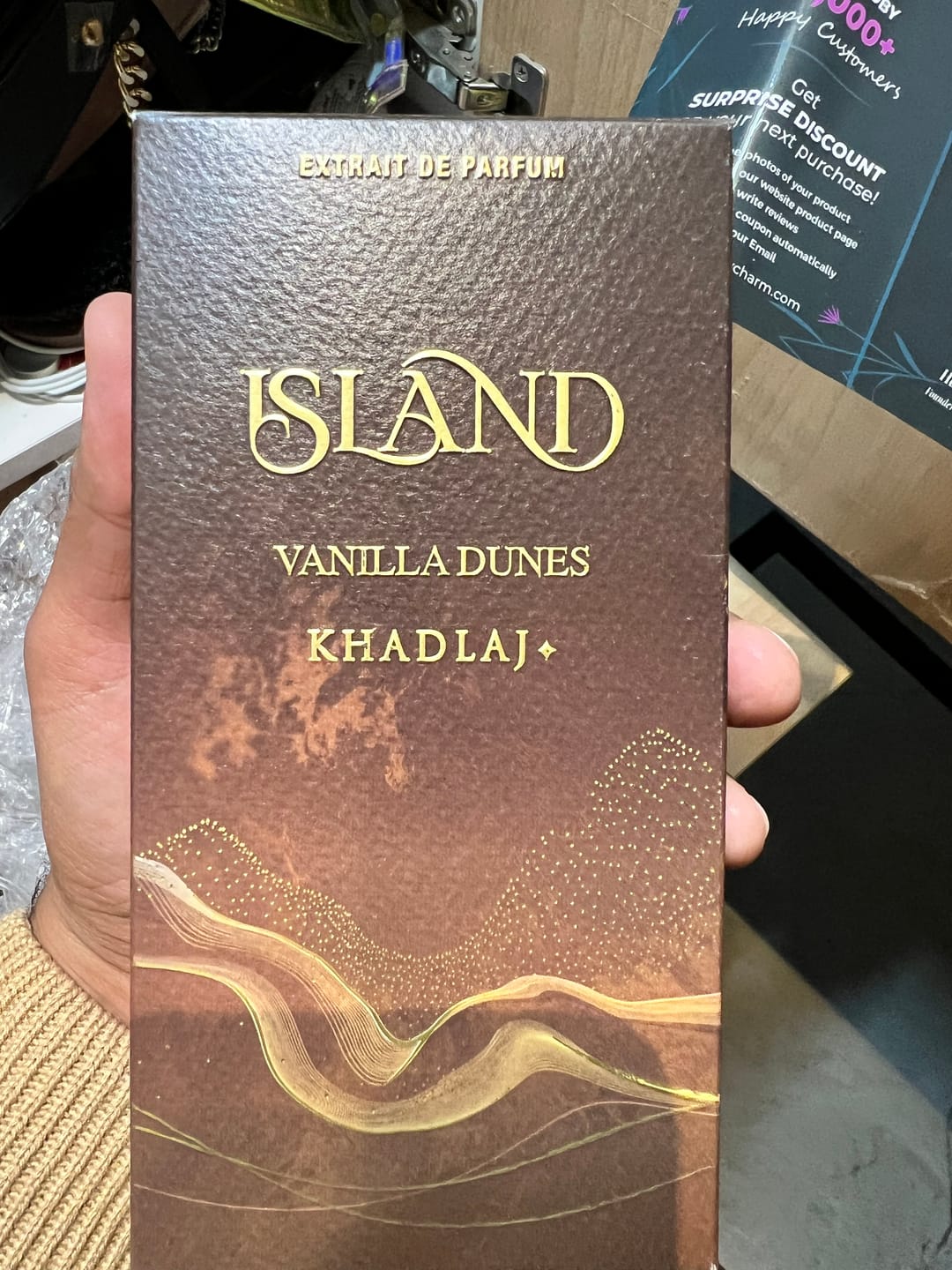 Customer photo review of Khadlaj Island Vanilla Dunes Extrait De Parfum For Unisex
