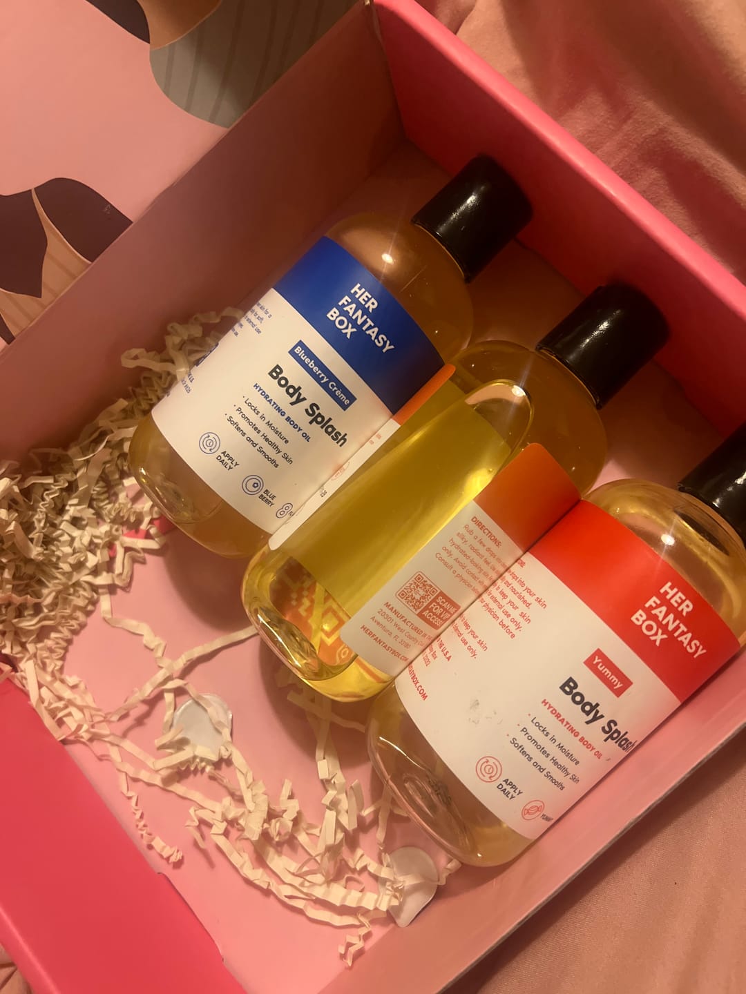 Customer photo review of Sweet Skin Body Oil Bundle
