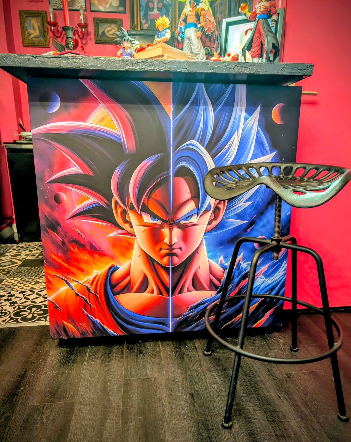 Customer photo review of Tableau Dragon Ball Z - Dualité des Sayan - Le Pouvoir Cosmique