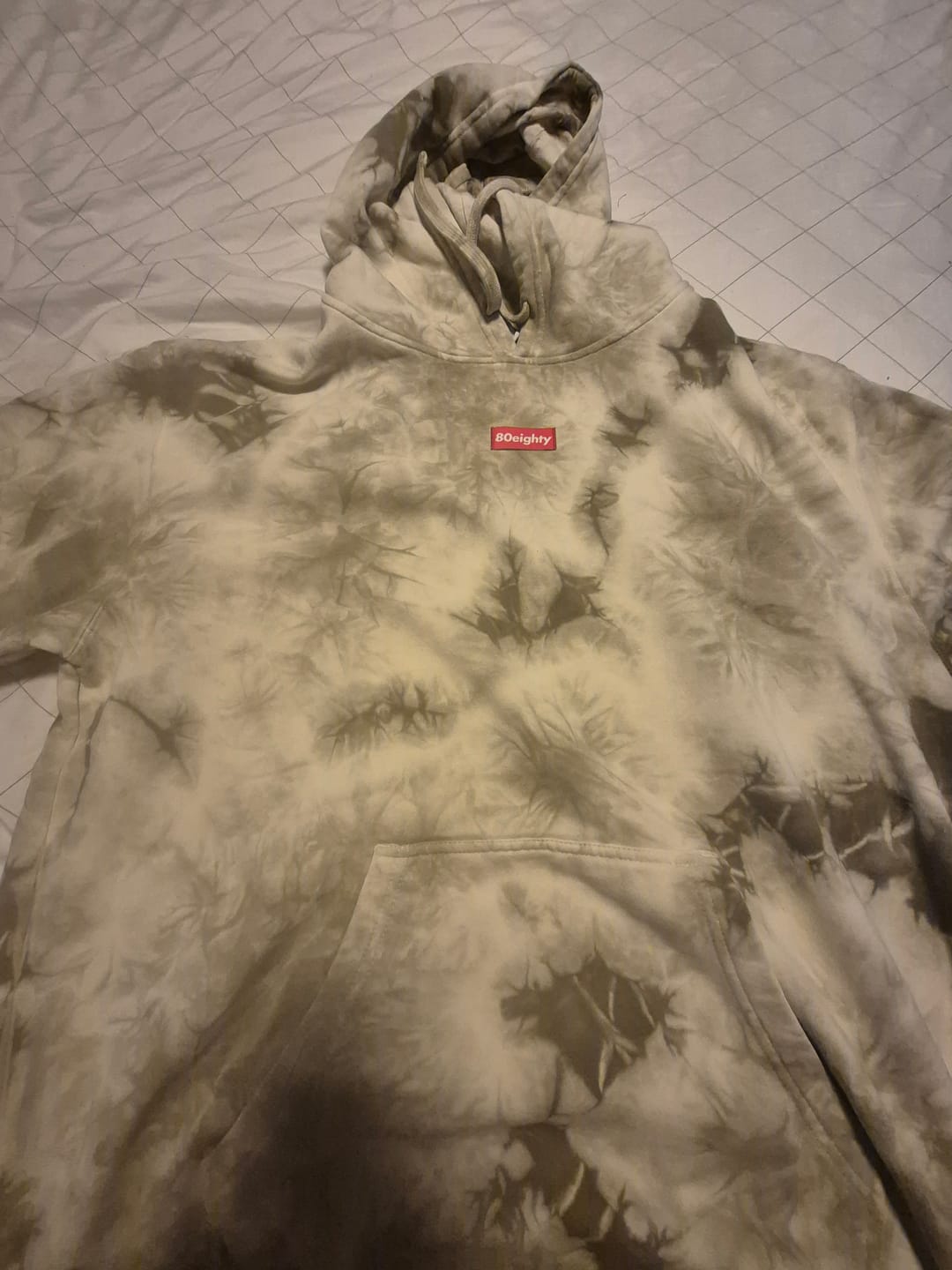 Customer photo review of 80Eighty® Tie Dye Olive Hoodie