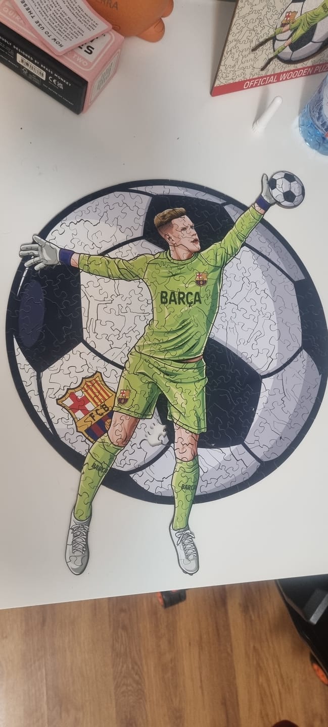 Customer photo review of Marc-André Ter Stegen - Wooden Puzzle