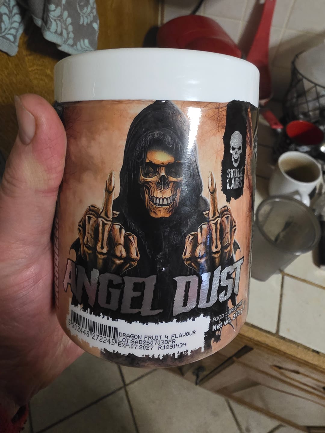 Customer photo review of Angel Dust Pre-Workout
