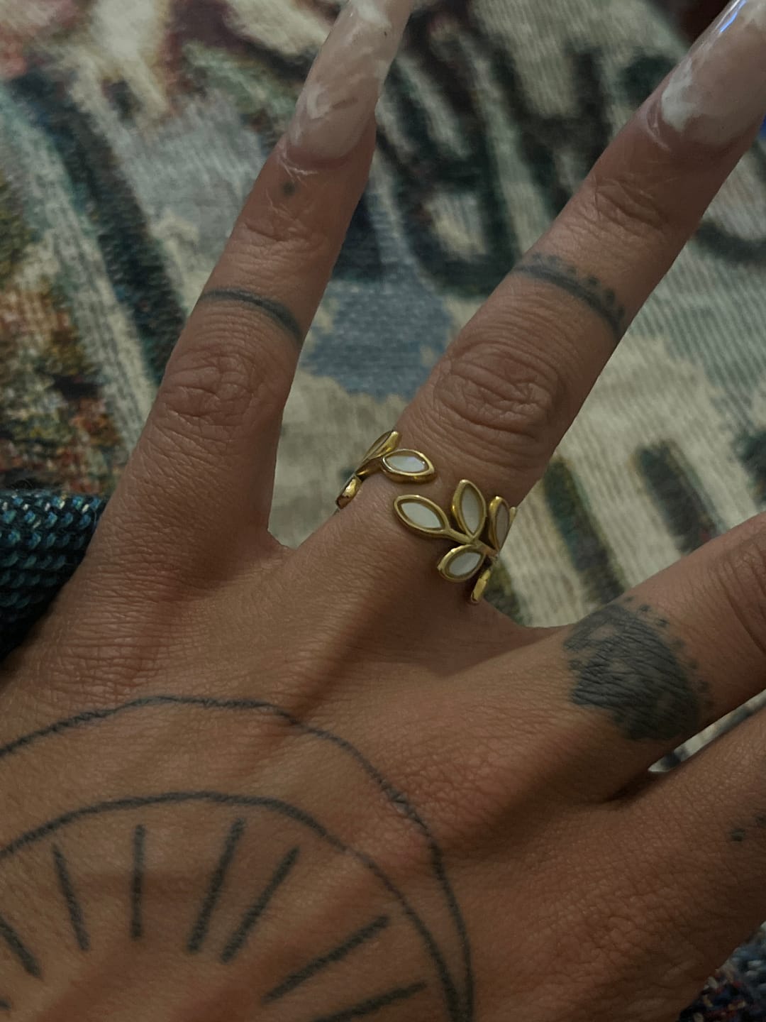 Customer photo review of Gold Leaf Ring