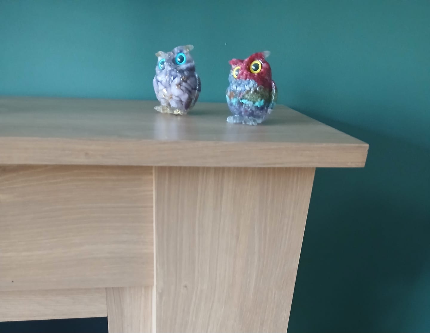 Customer photo review of Olivenorma Natural Crystal Owl Gemstone Decoration